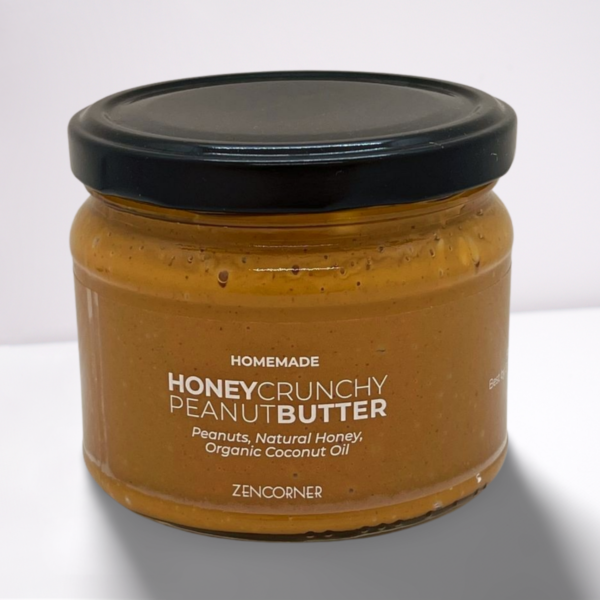 Natural honey crunchy peanut butter
