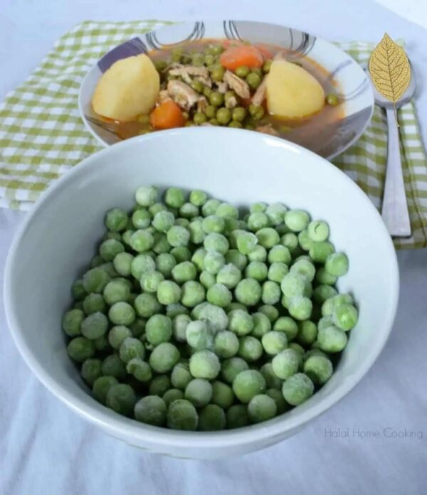 Organic Frozen  Green Peas (bazella)